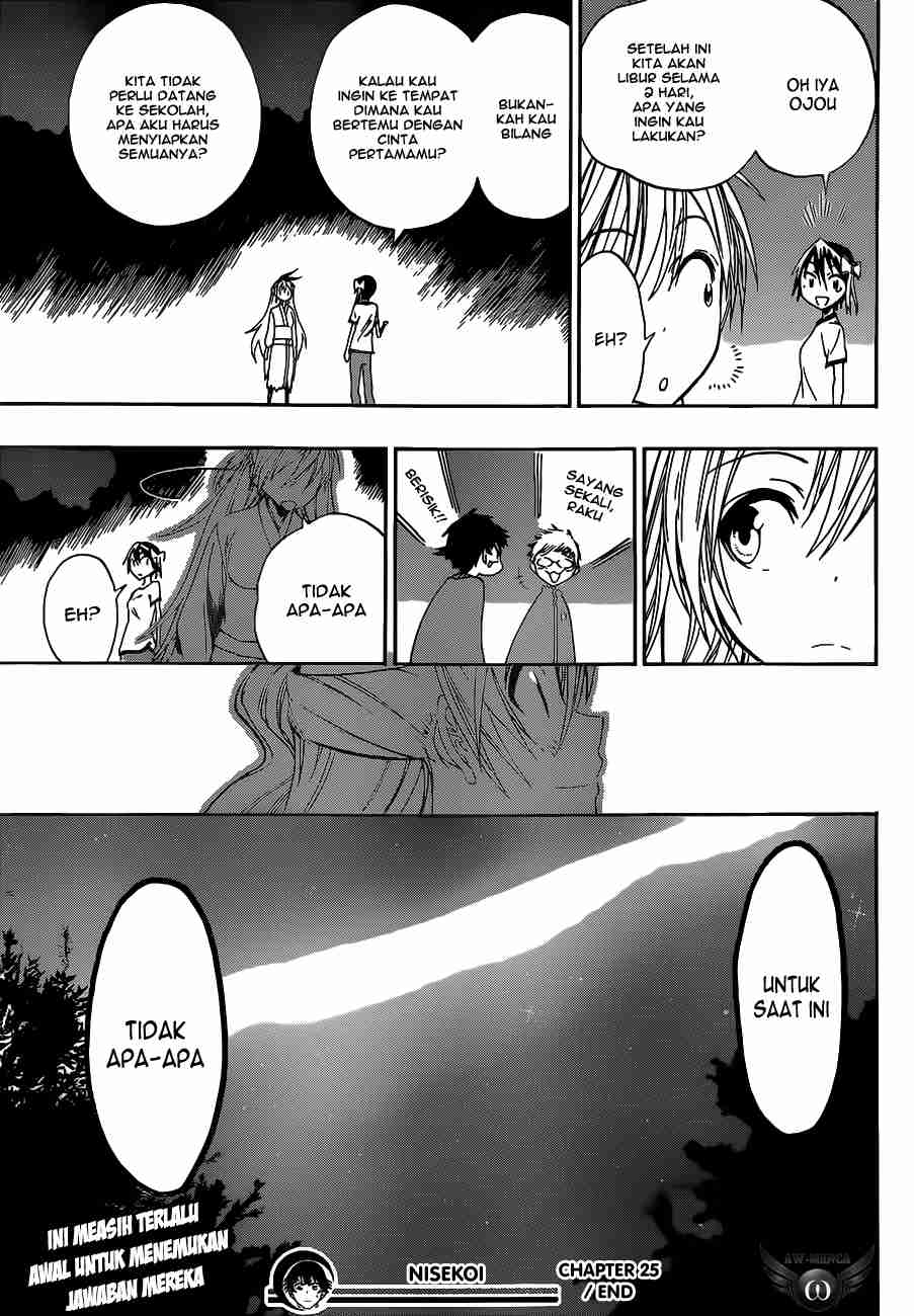 Nisekoi chapter 25 halaman 21