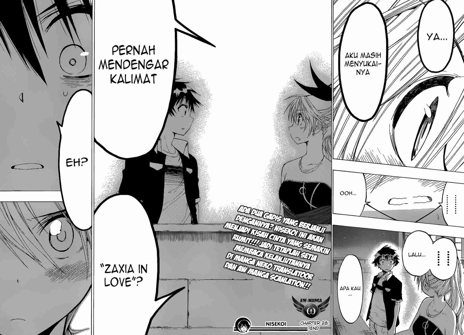 Nisekoi chapter 28 halaman 20