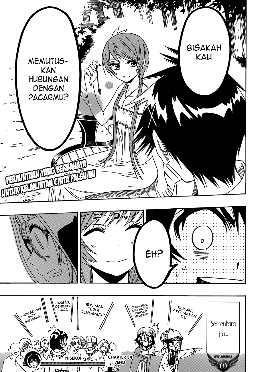 Nisekoi chapter 34 halaman 21