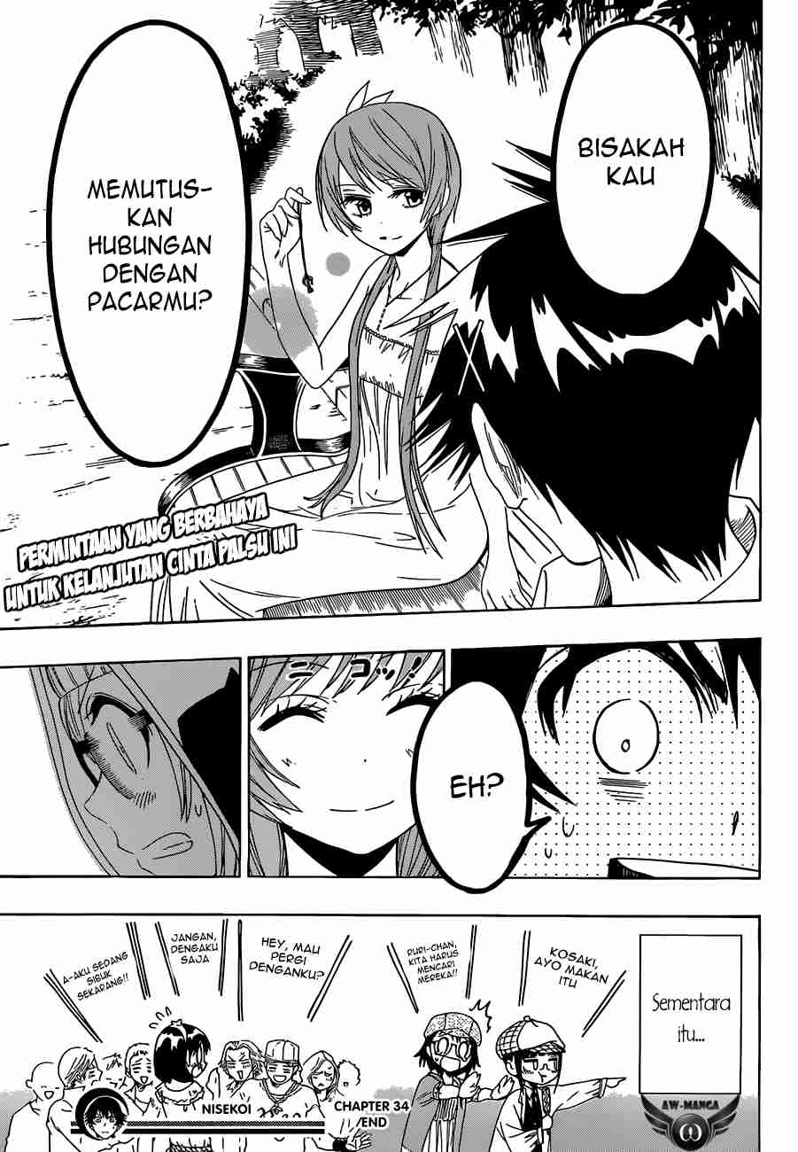 Nisekoi chapter 34 halaman 22