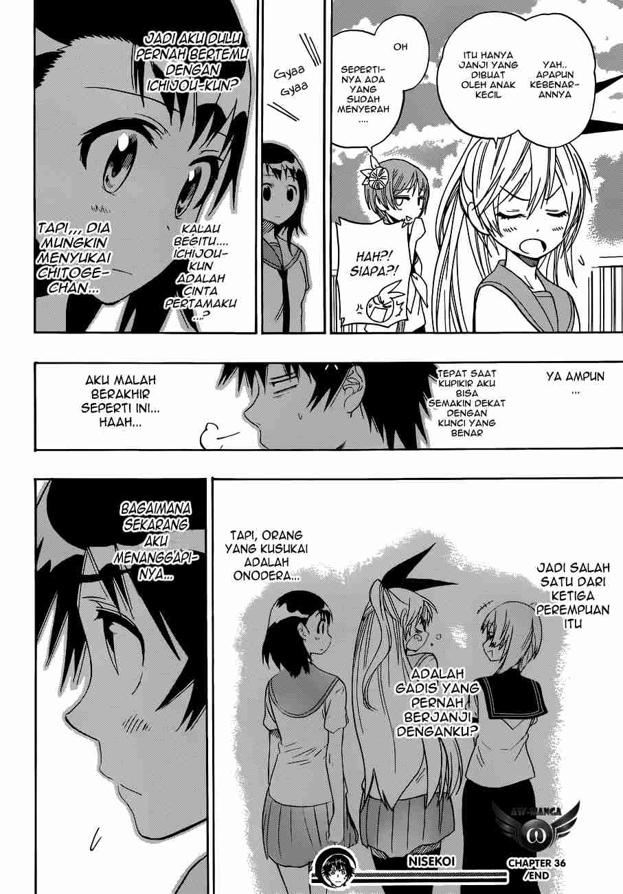 Nisekoi chapter 36 halaman 20