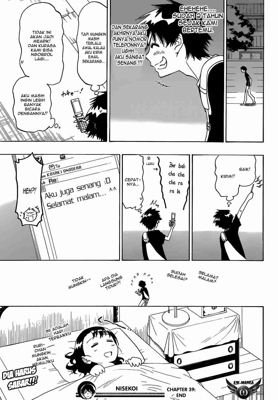 Nisekoi chapter 39 halaman 21