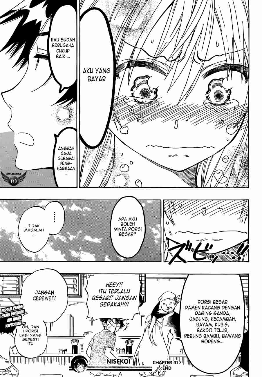 Nisekoi Bab 41 halaman 20