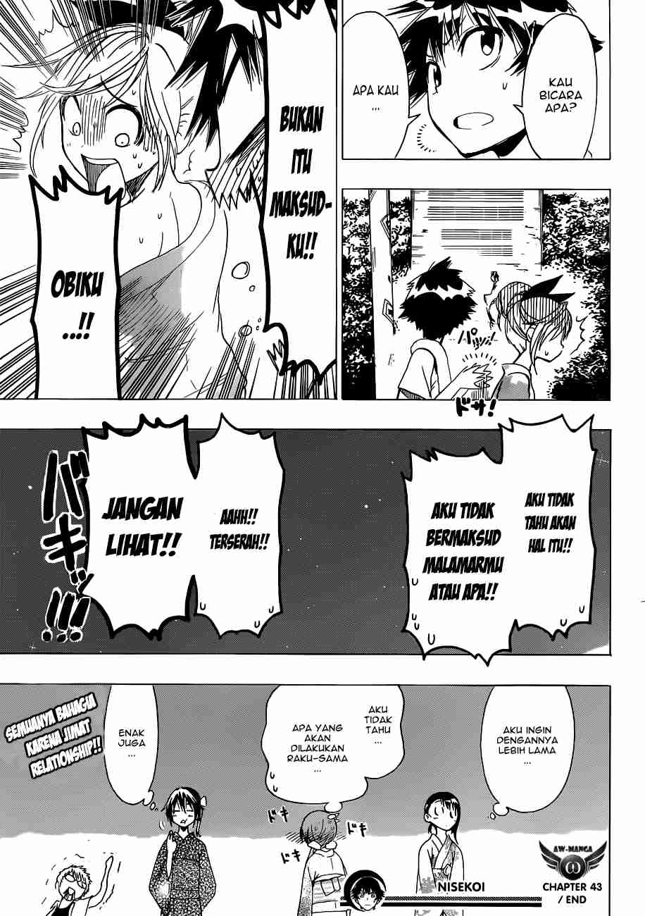Nisekoi chapter 43 halaman 20