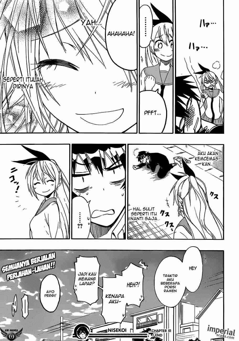 Nisekoi Bab 51 halaman 21