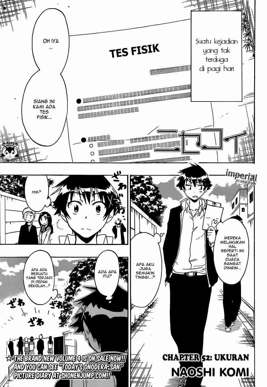 Nisekoi Bab 52 halaman 3