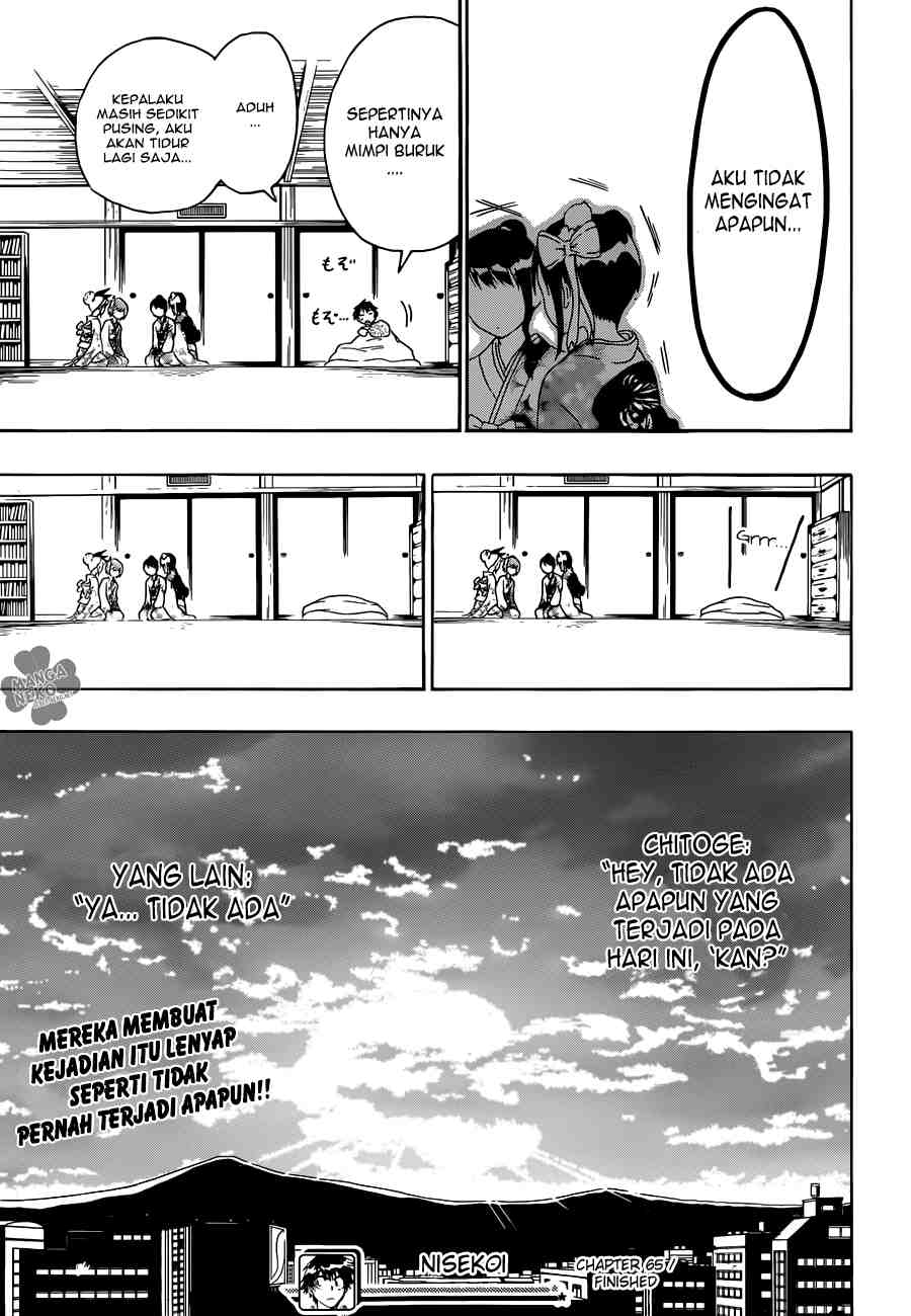 Nisekoi chapter 65 halaman 20