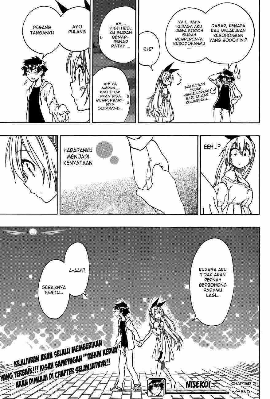Nisekoi chapter 74 halaman 21
