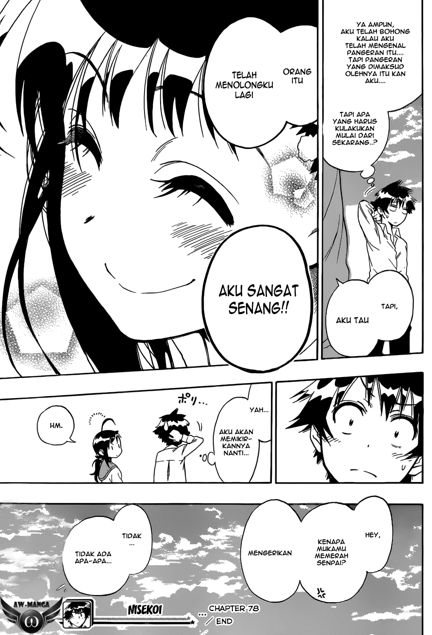 Nisekoi chapter 78 halaman 21