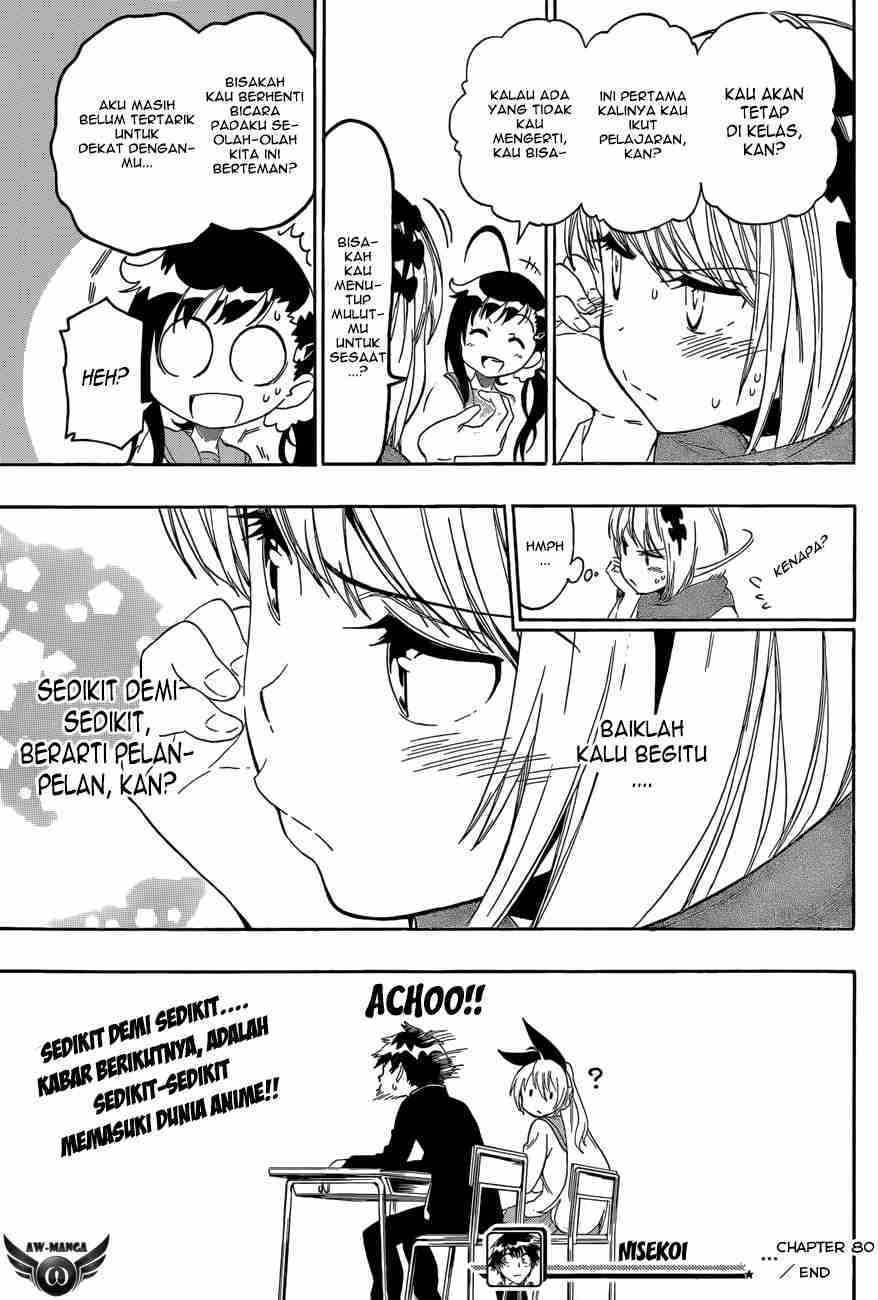 Nisekoi Bab 80 halaman 20