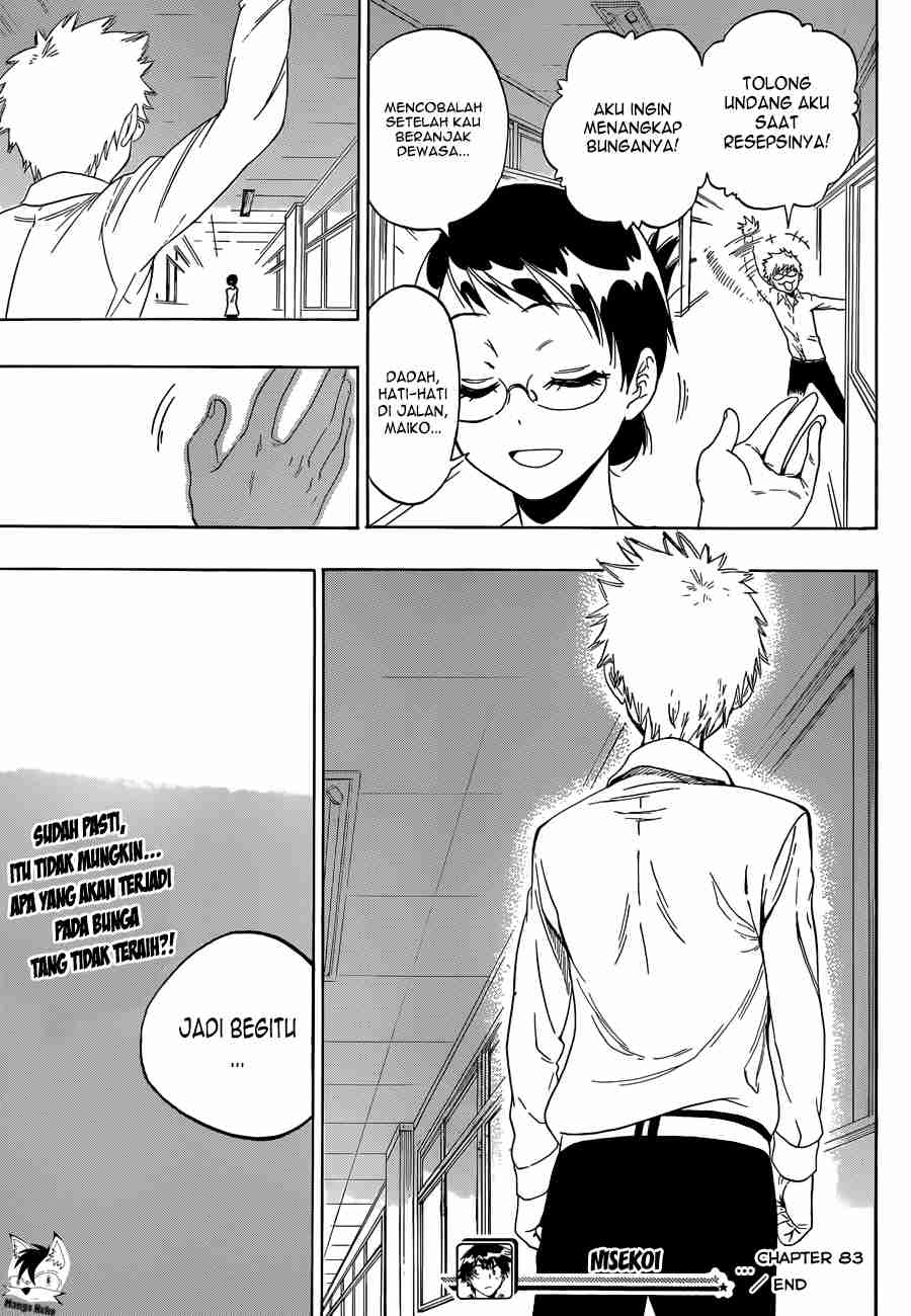 Nisekoi chapter 83 halaman 21