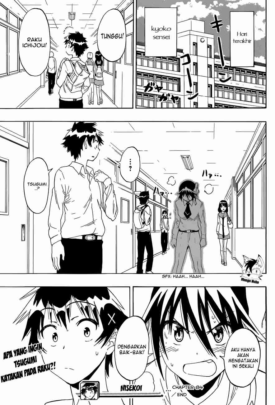 Nisekoi chapter 84 halaman 20