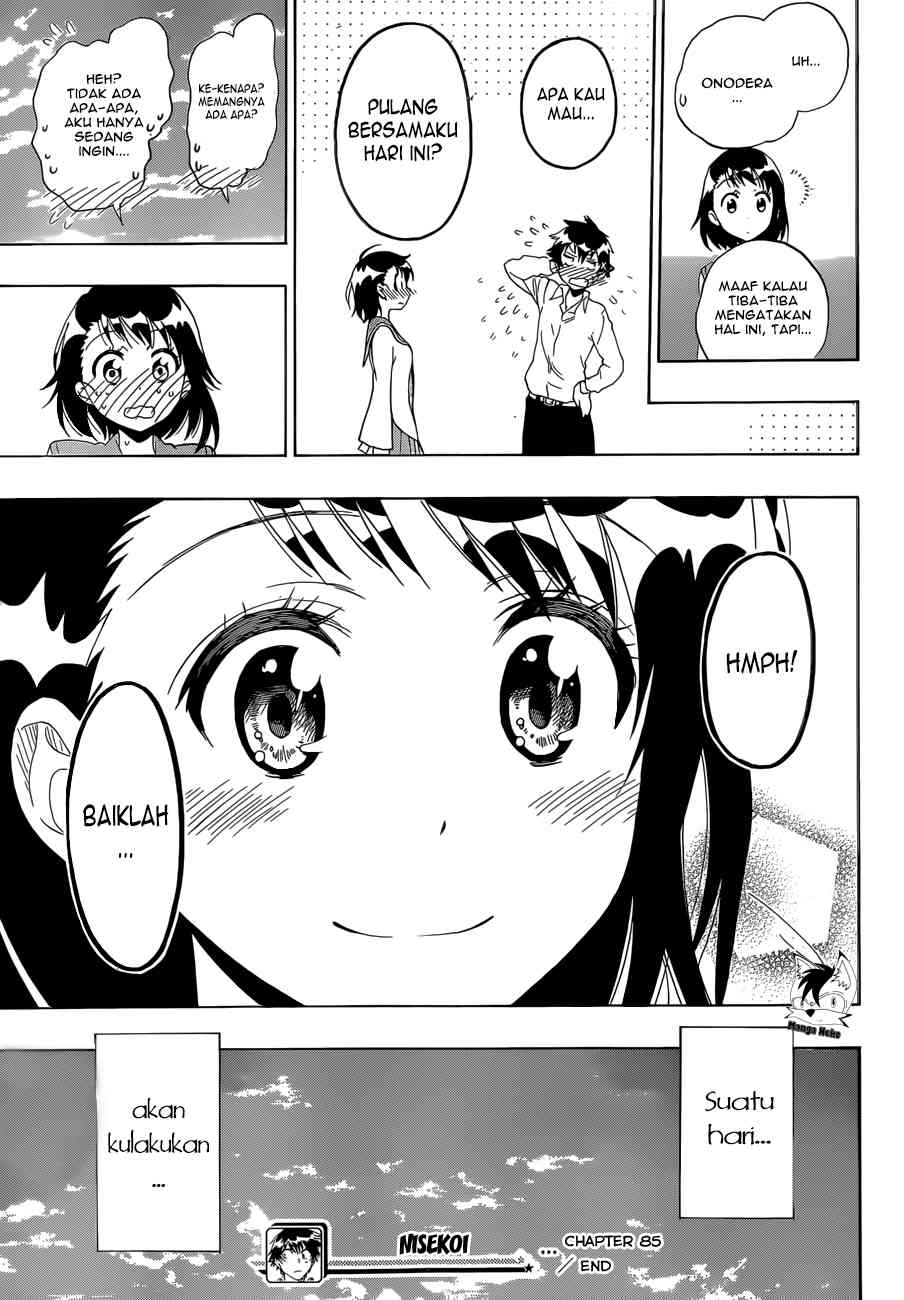 Nisekoi Bab 85 halaman 20