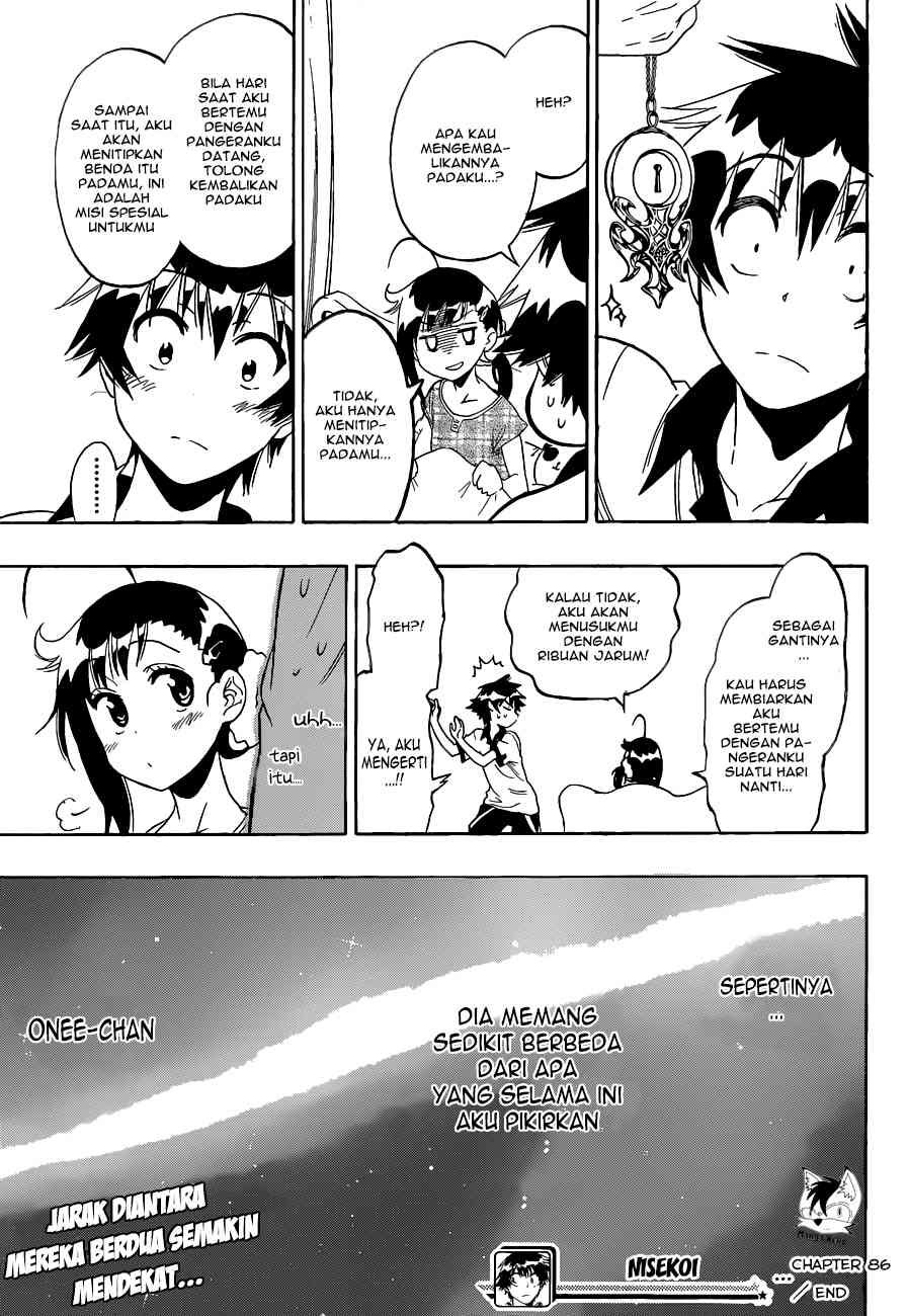 Nisekoi chapter 86 halaman 21