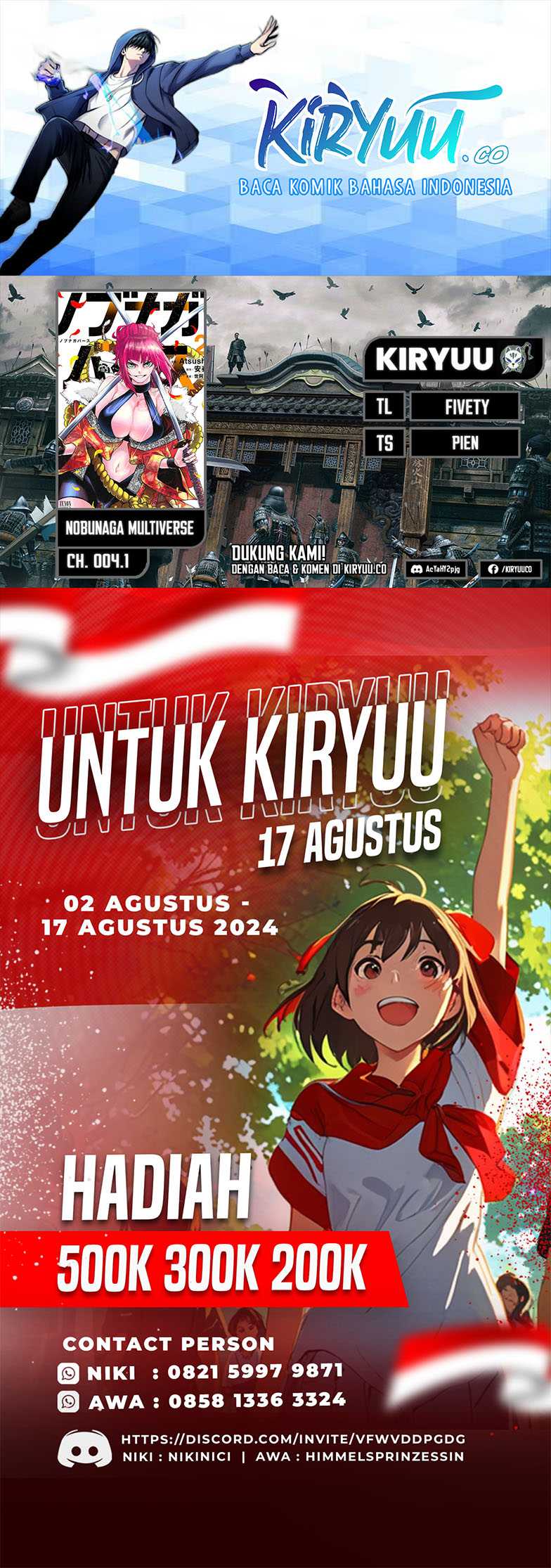 Nobunaga Multiverse chapter 04.1 halaman 1