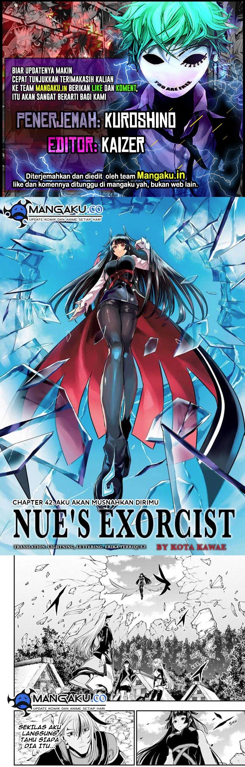 Nue’s Exorcist chapter 42 halaman 1
