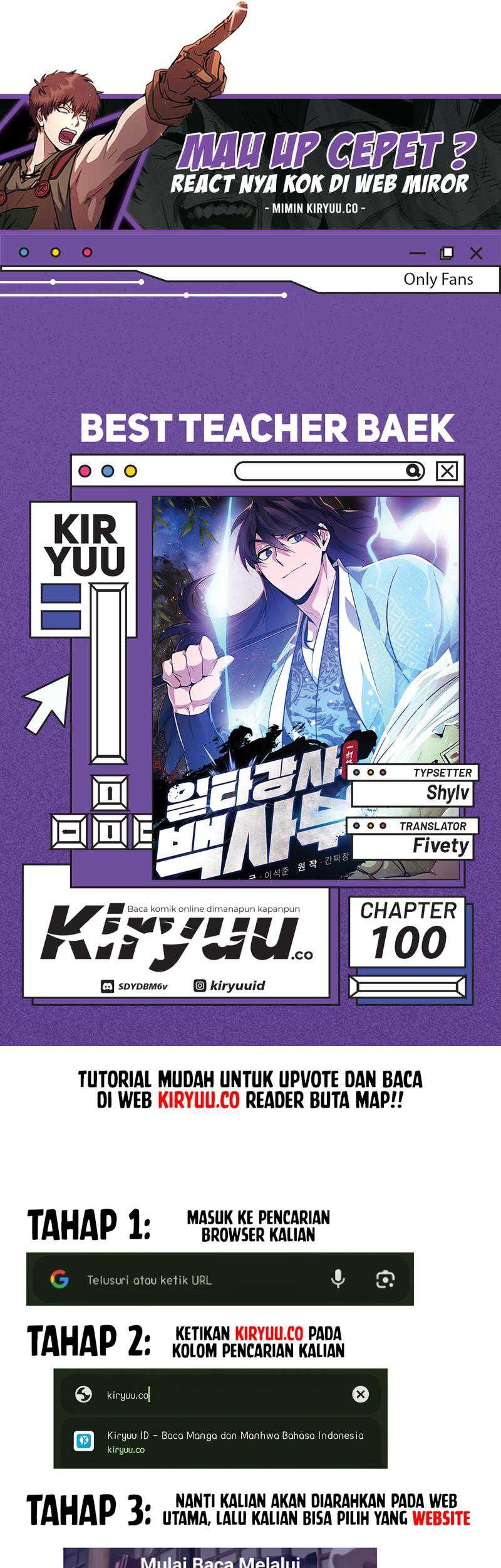 Number One Star Instructor Master Baek Bab 100 halaman 1