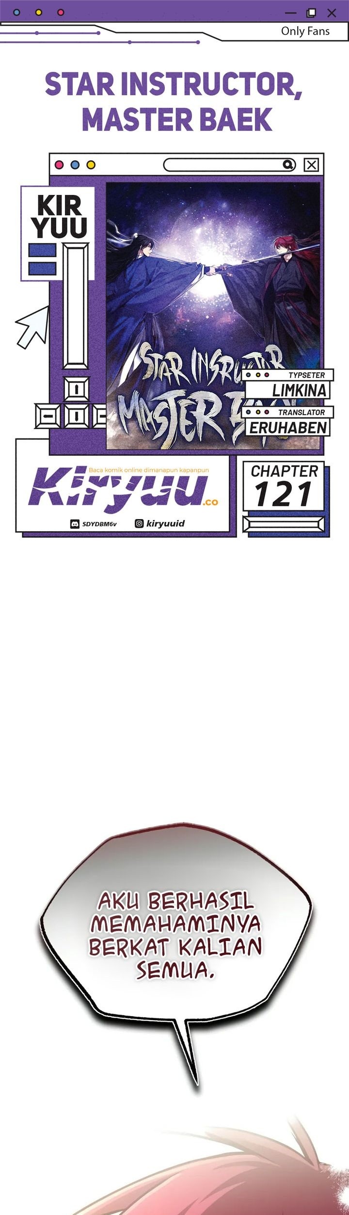 Number One Star Instructor Master Baek chapter 121 halaman 1
