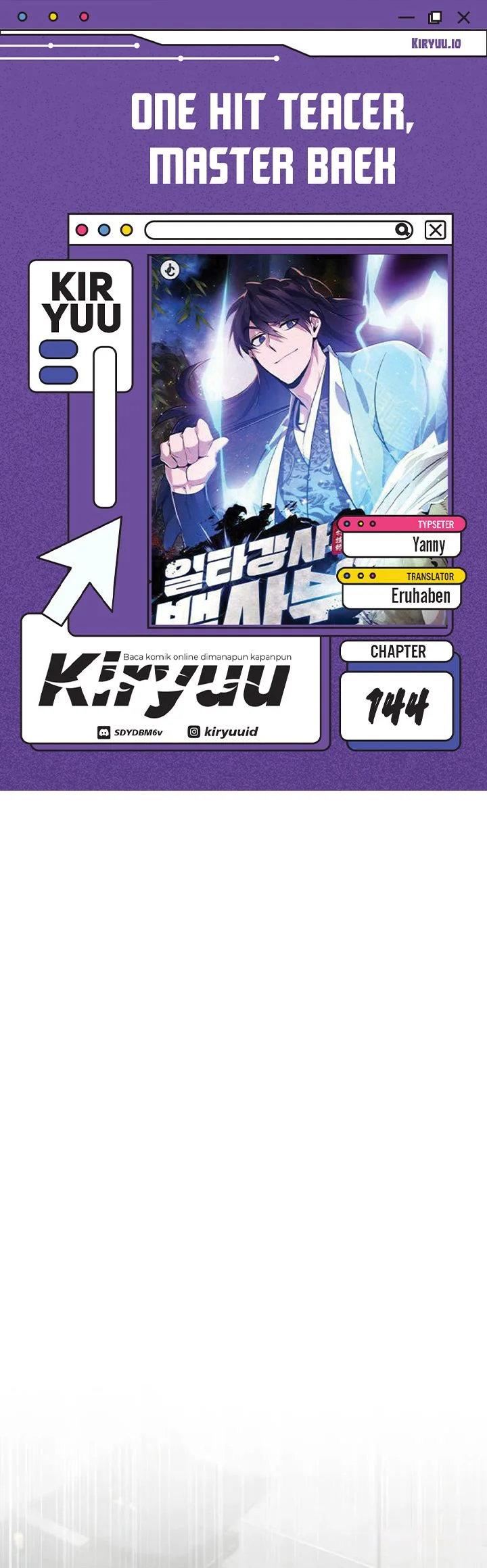 Number One Star Instructor Master Baek Bab 144 halaman 1