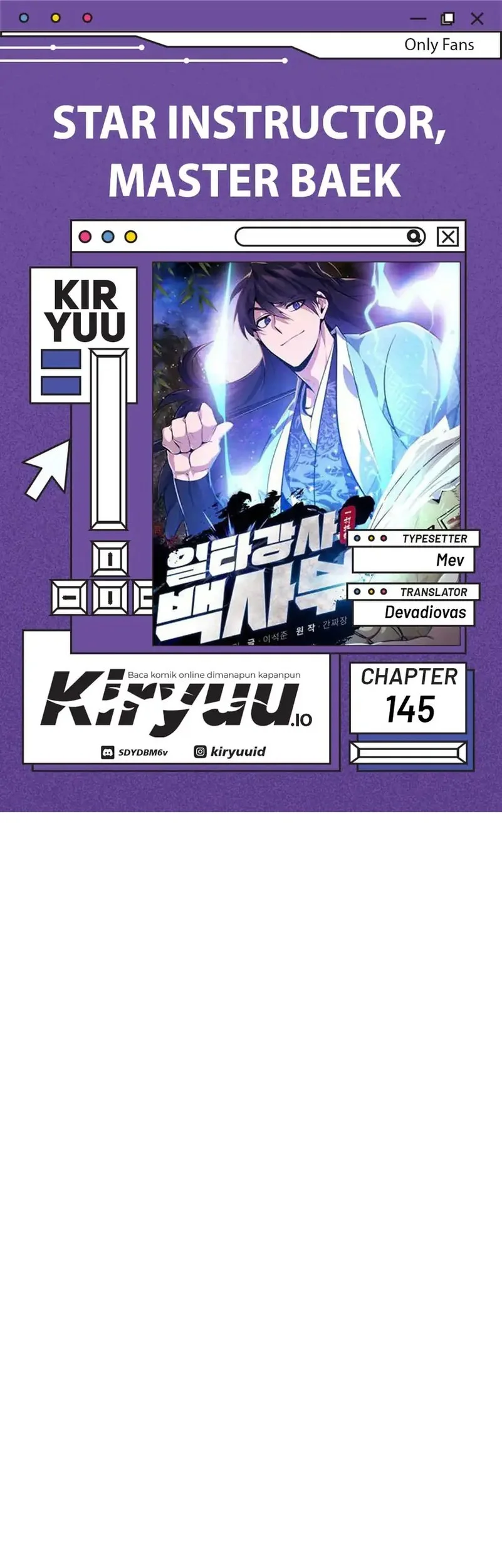 Number One Star Instructor Master Baek Bab 145 halaman 1