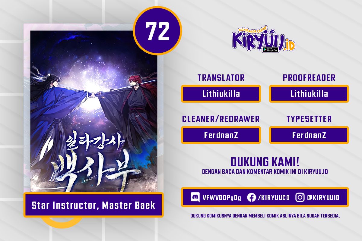 Number One Star Instructor Master Baek Bab 72 halaman 1
