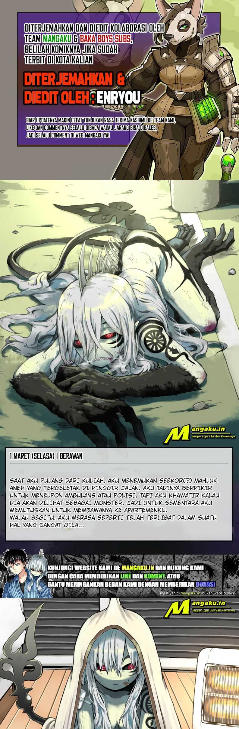 Observation Diary On A Creature I Picked Up chapter 01 halaman 1