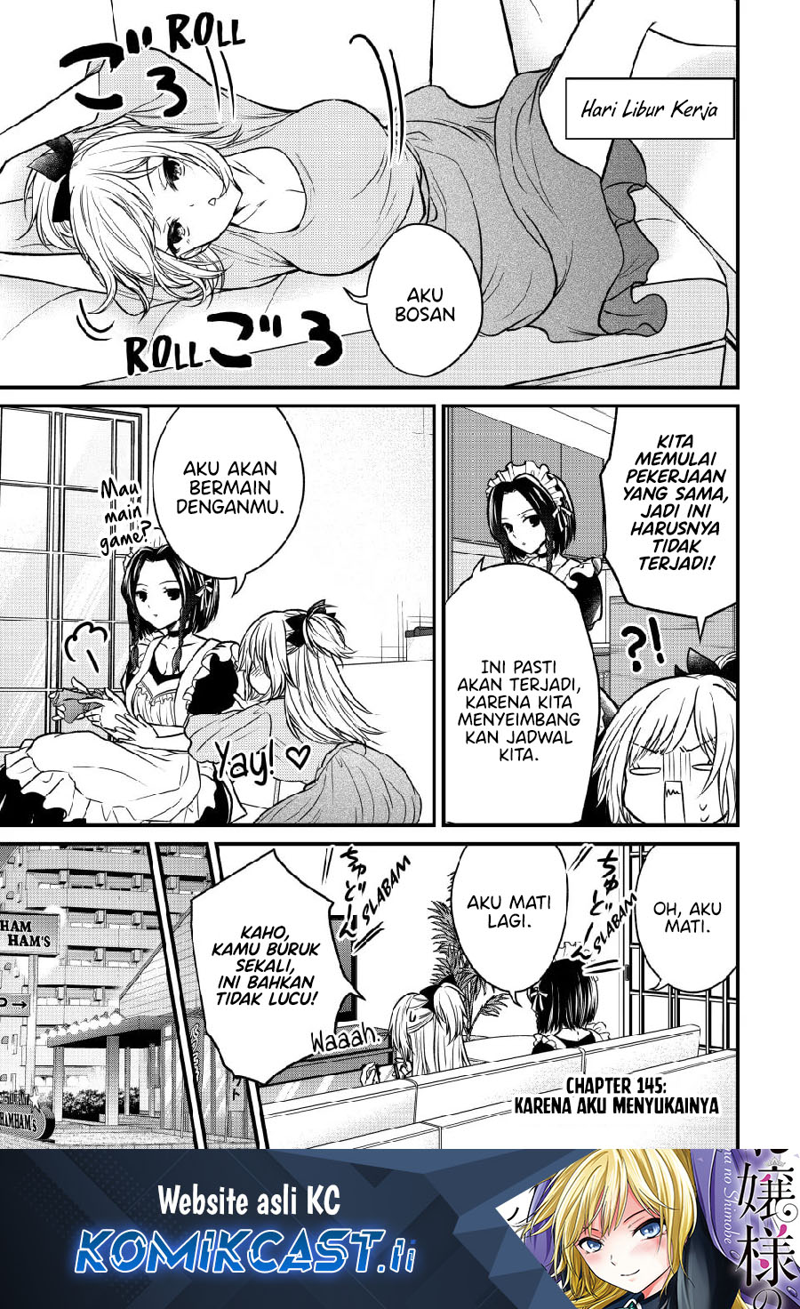 Ojousama no Shimobe Bab 145 halaman 1