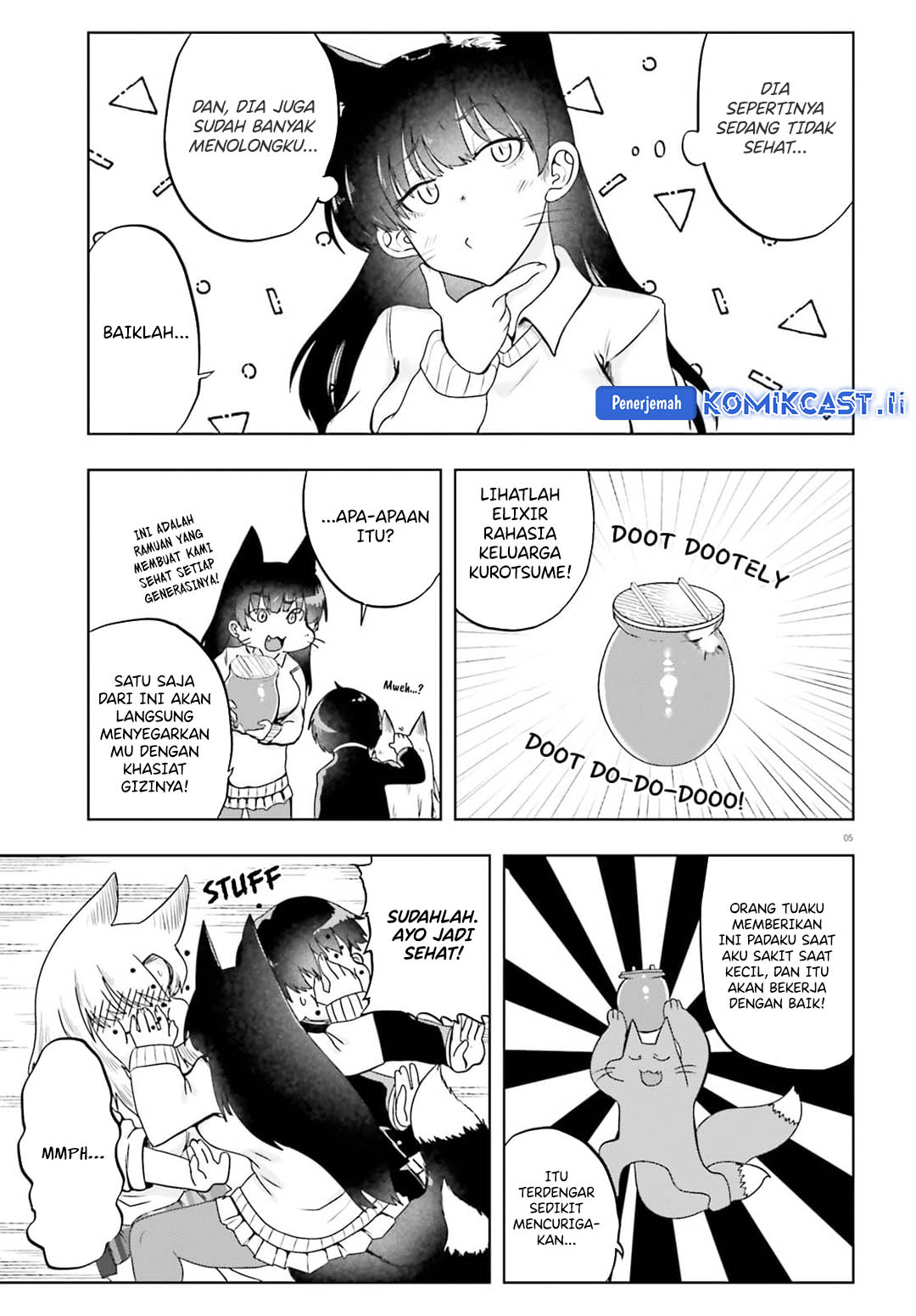 Okitsune Gal Katabami-san Bab 17 halaman 5