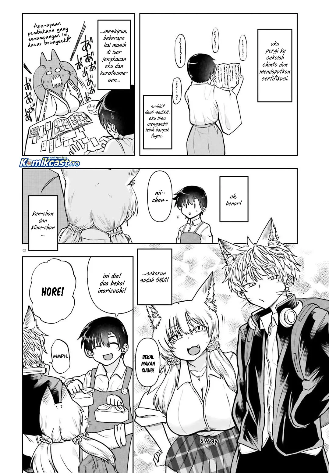 Okitsune Gal Katabami-san Bab 21 halaman 2