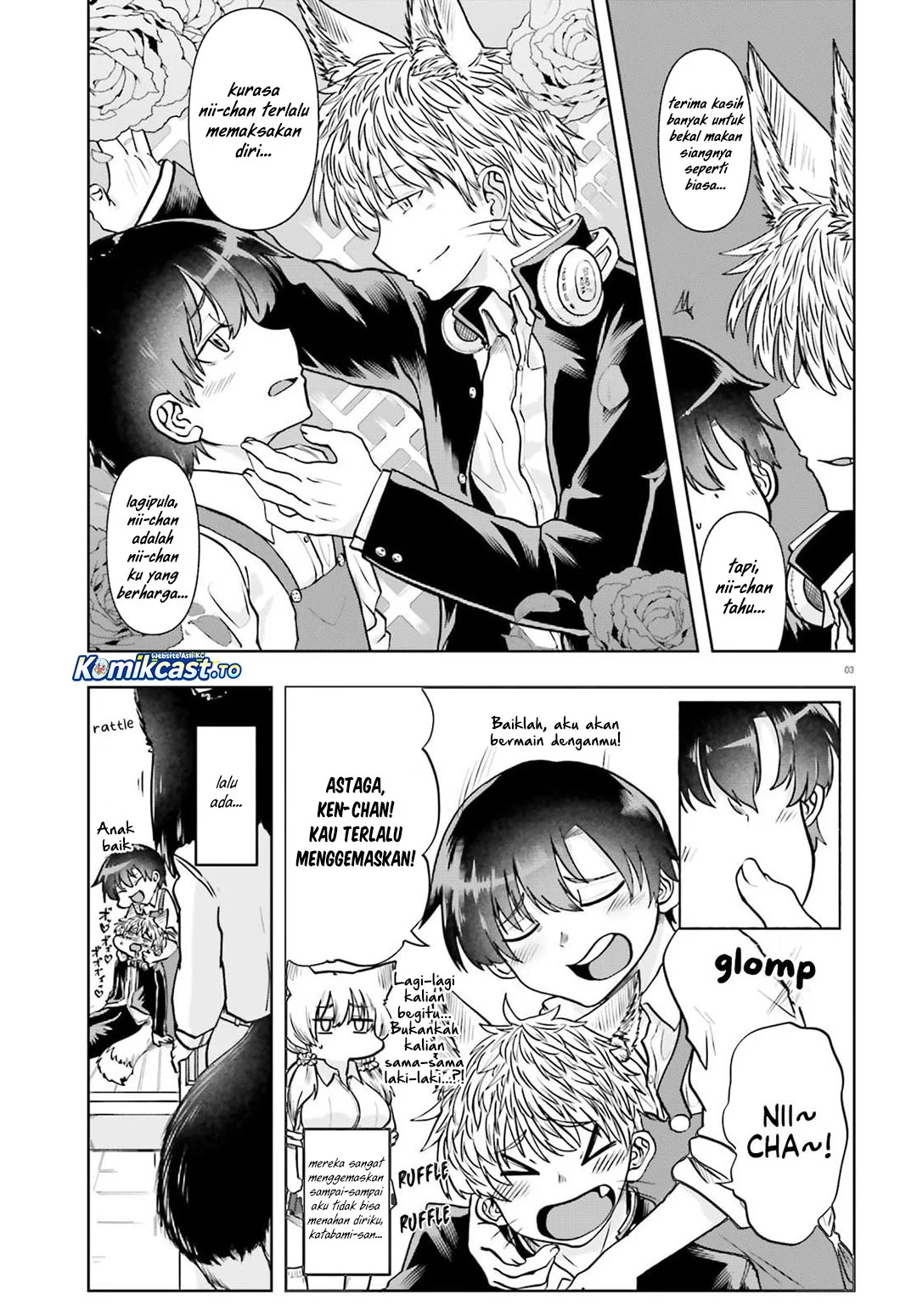 Okitsune Gal Katabami-san Bab 21 halaman 3