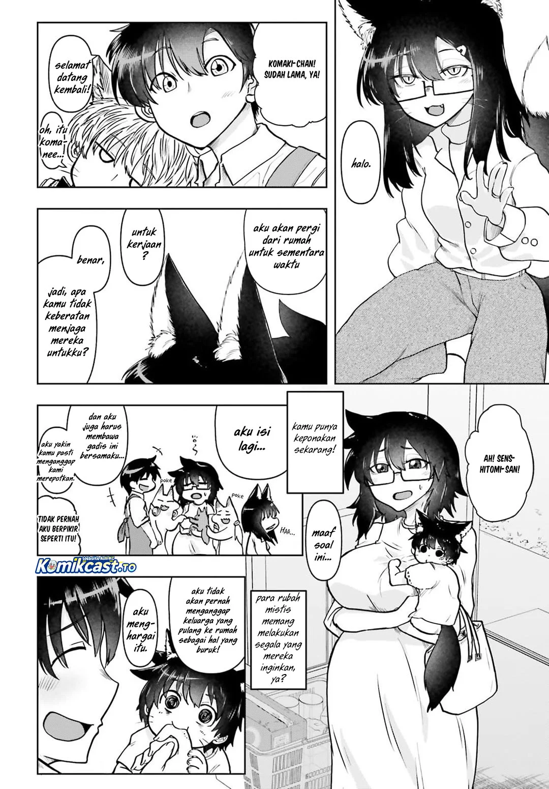 Okitsune Gal Katabami-san Bab 21 halaman 4