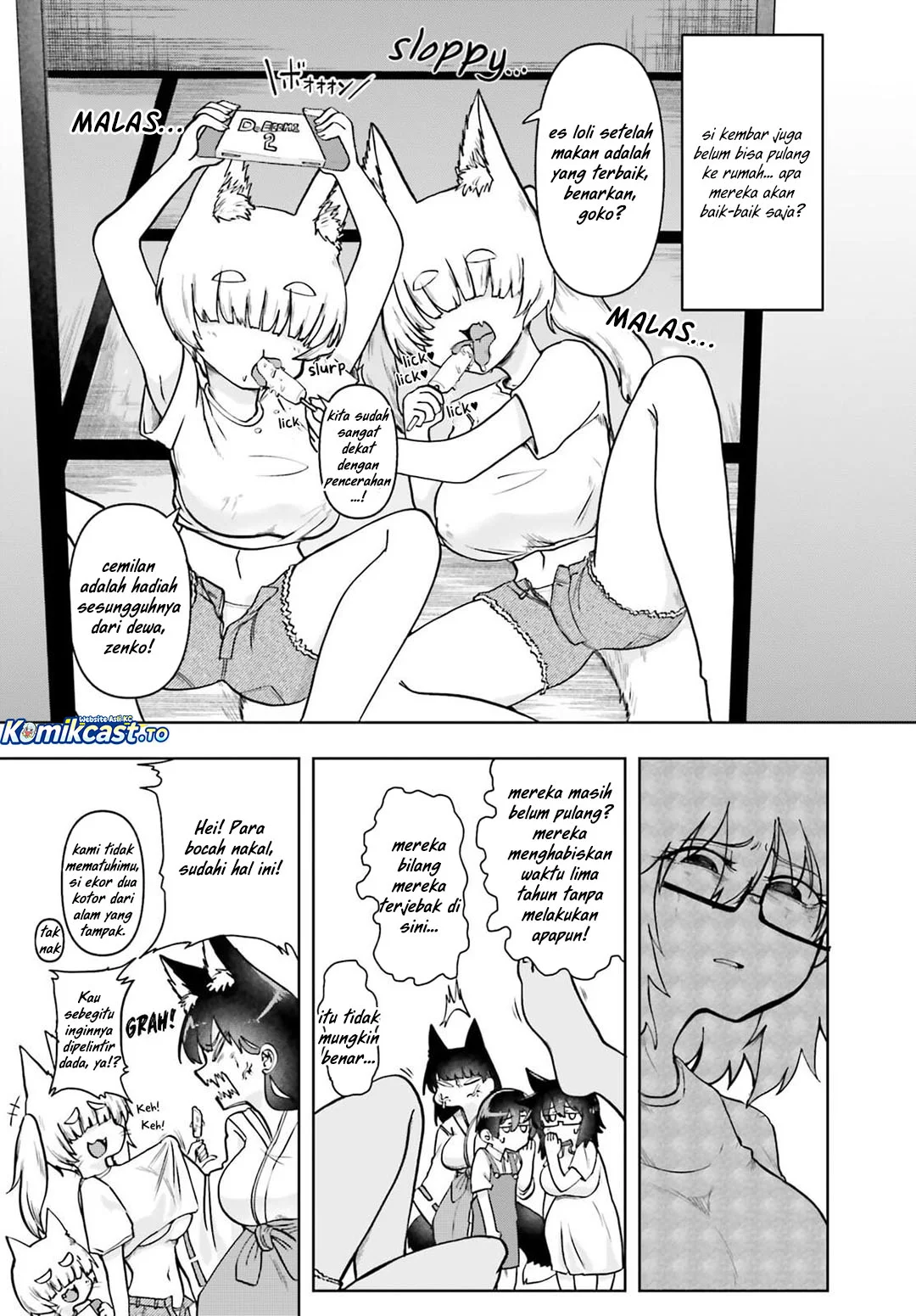 Okitsune Gal Katabami-san Bab 21 halaman 6