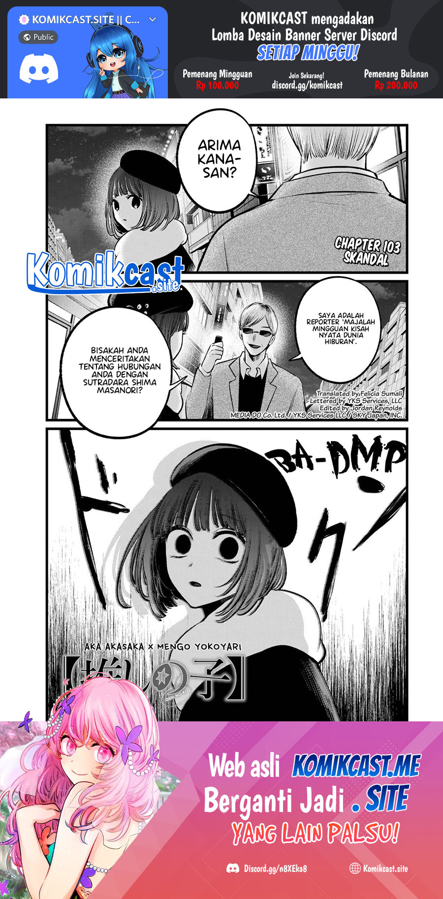 Oshi no Ko Bab 103 halaman 2