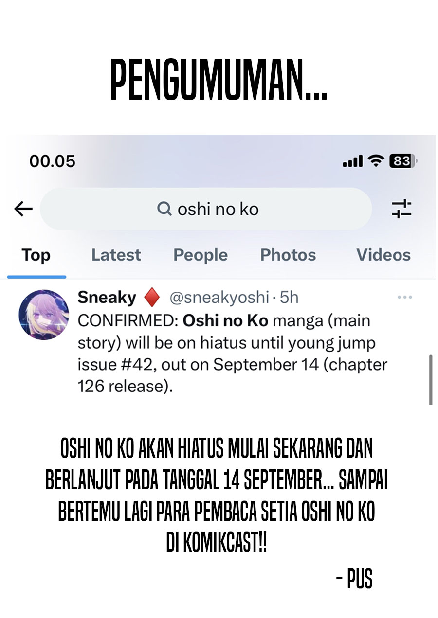 Oshi no Ko chapter 125.1 halaman 8