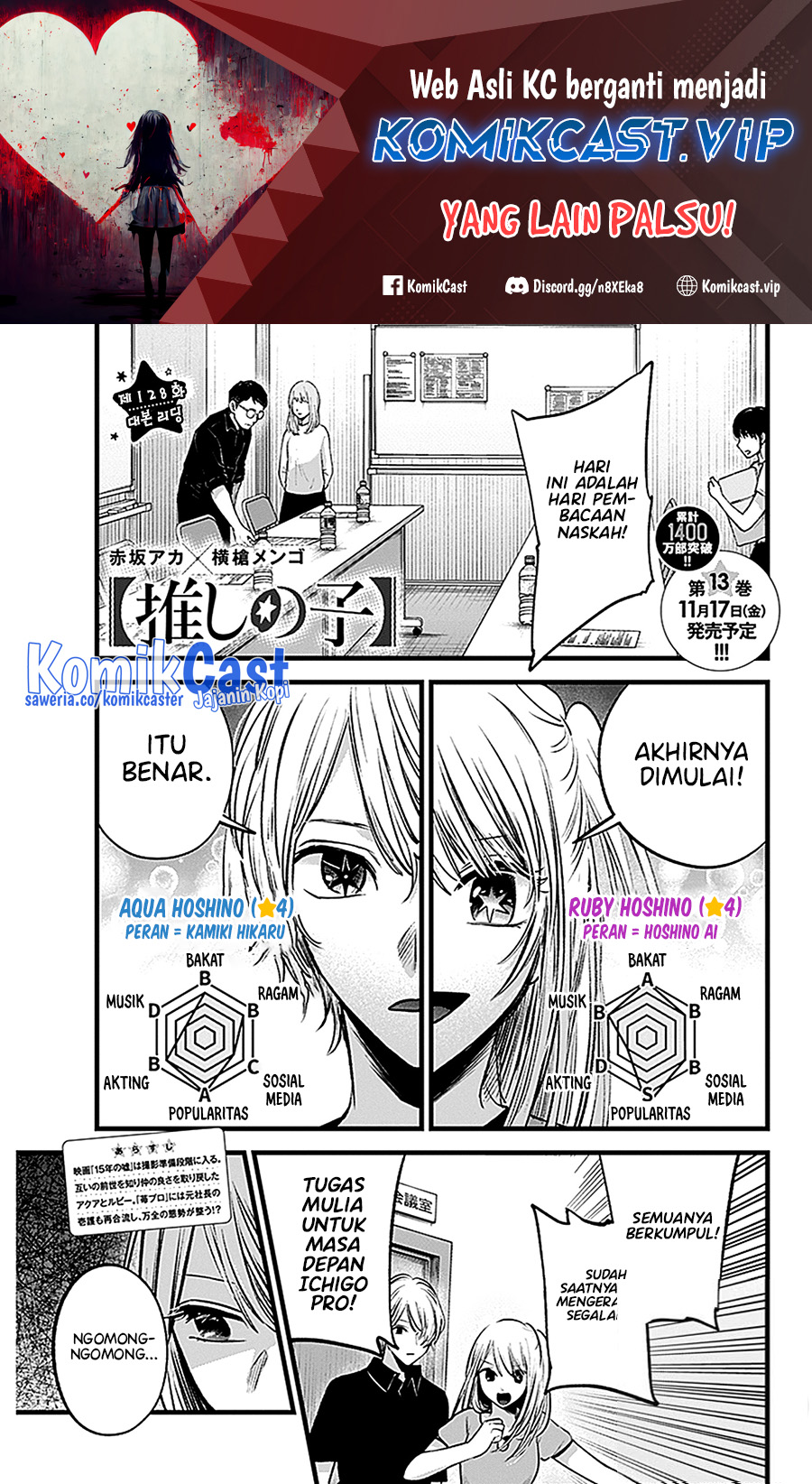 Oshi no Ko Bab 128 halaman 3