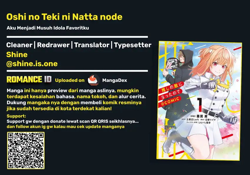 Oshi no Teki ni Natta node Bab 13 halaman 1
