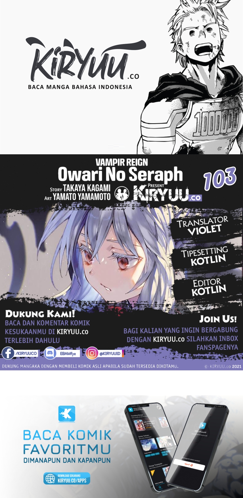 Owari no Seraph Bab 103 halaman 1