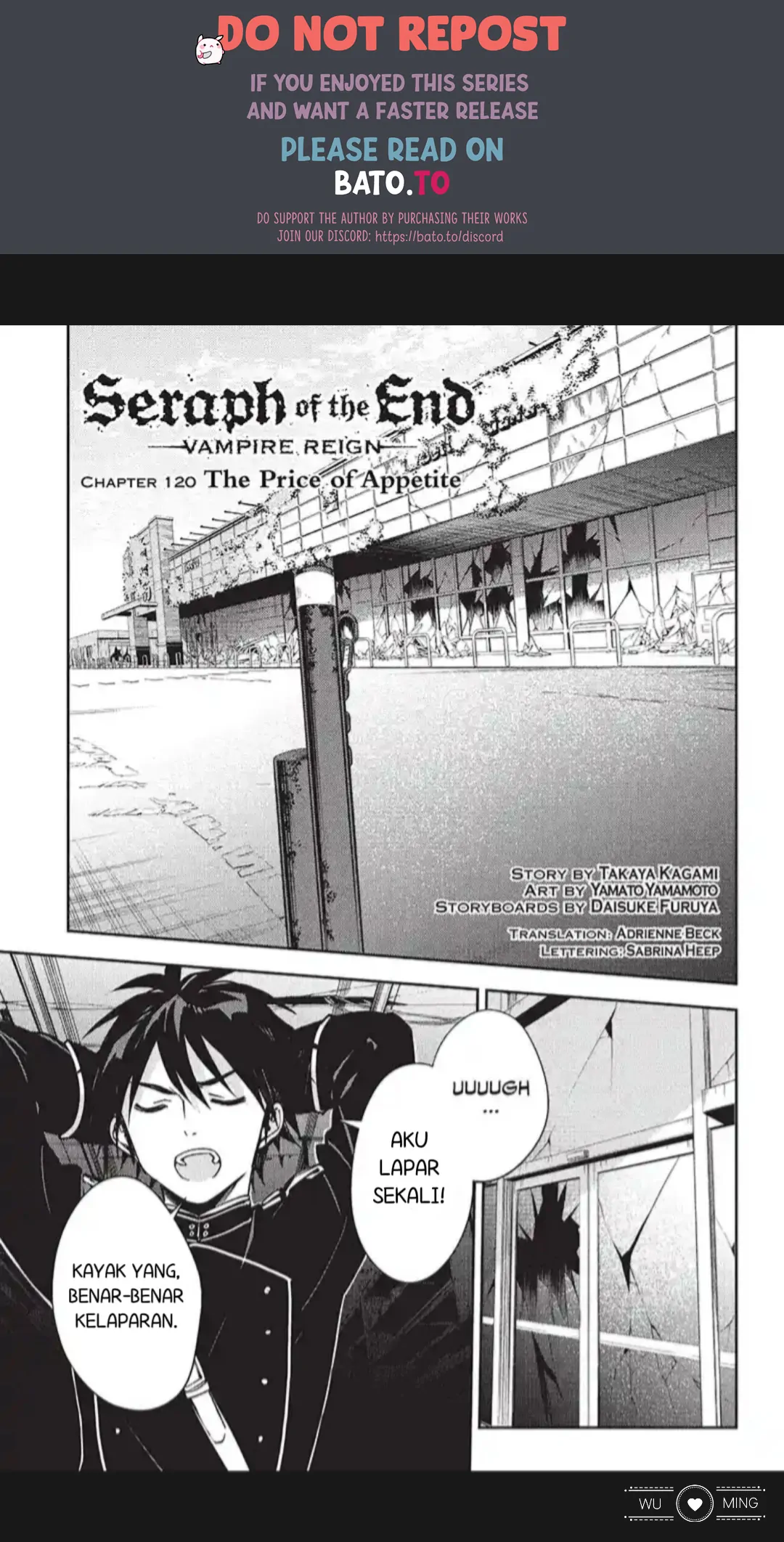 Owari no Seraph chapter 120 halaman 1