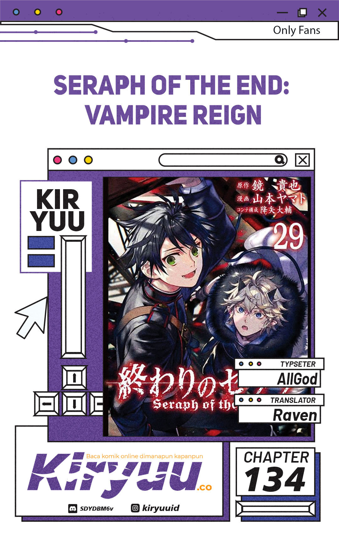 Owari no Seraph chapter 134 halaman 1