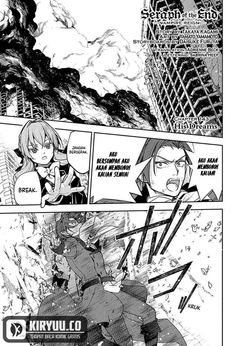 Owari no Seraph chapter 143 halaman 3