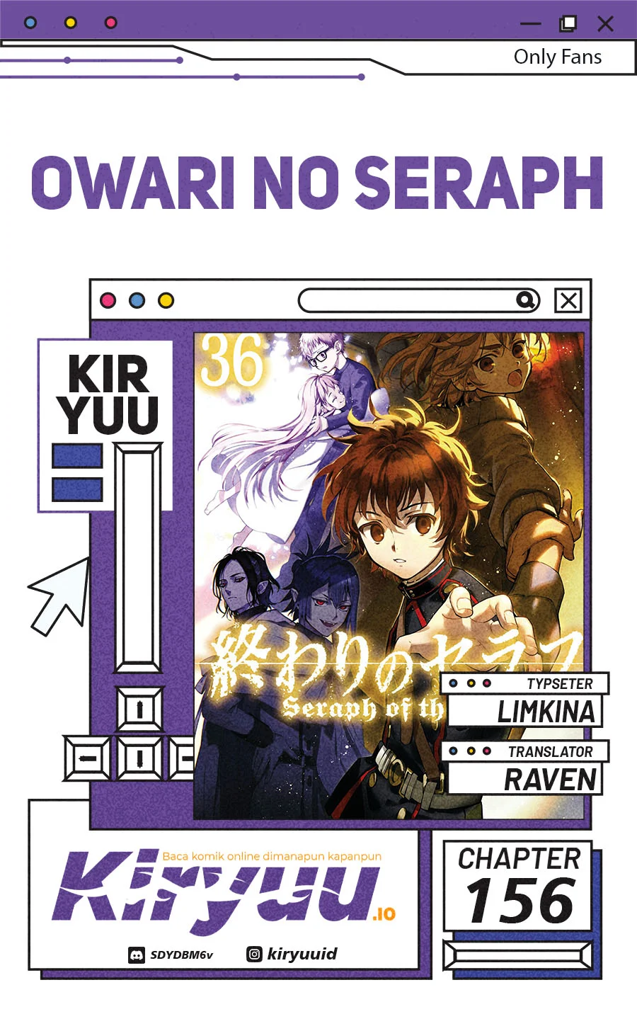 Owari no Seraph chapter 156 halaman 1