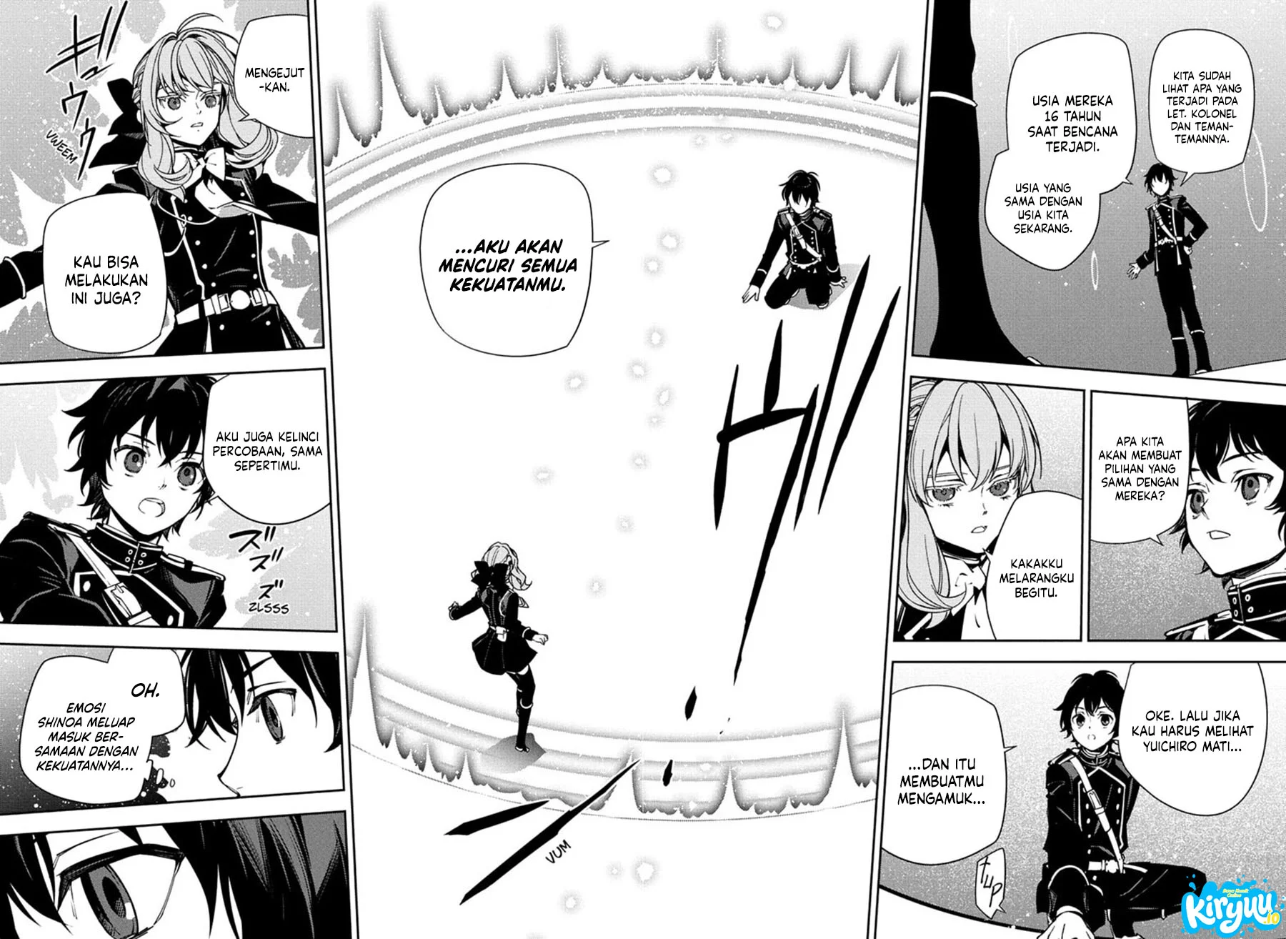 Owari no Seraph chapter 156 halaman 17