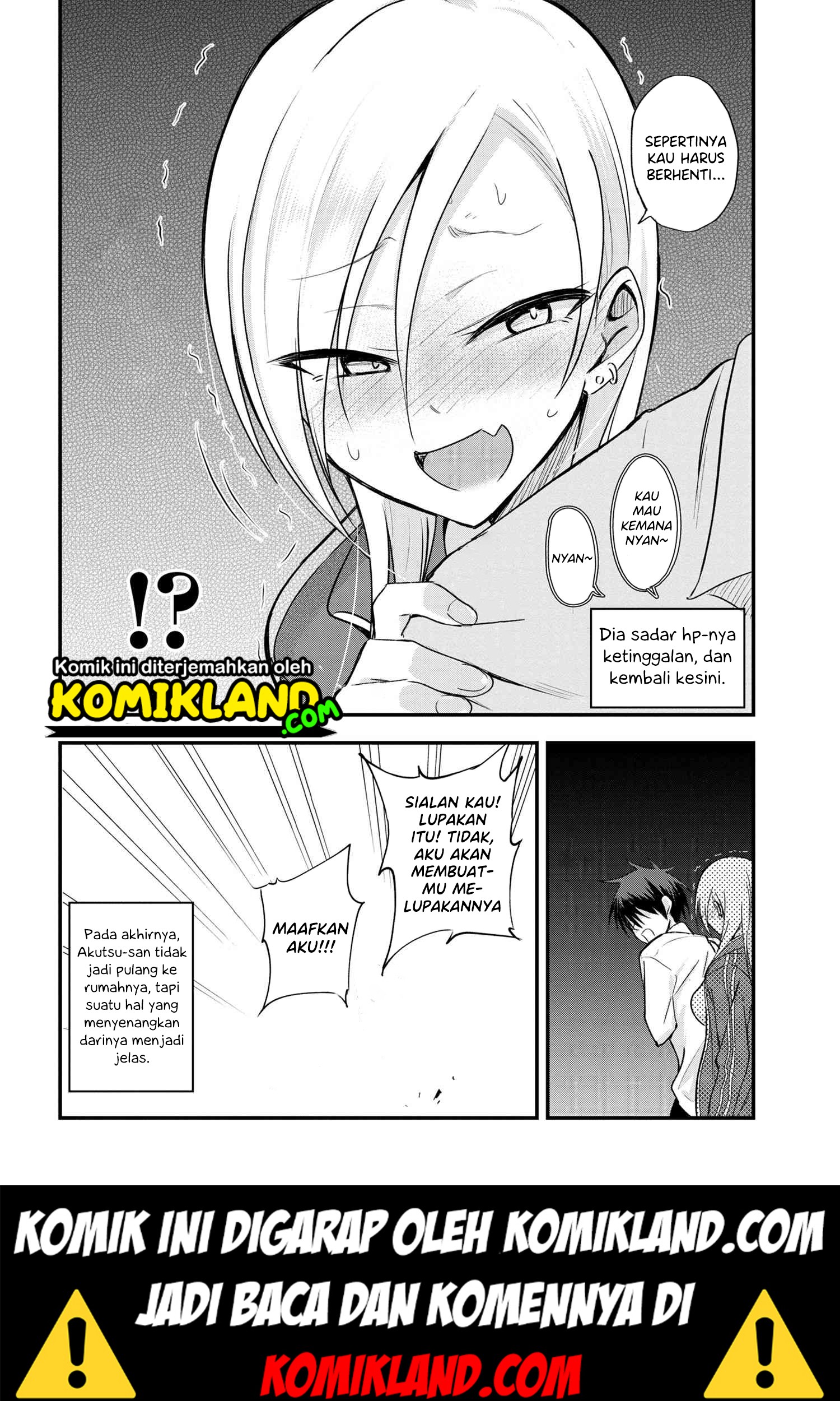 Please Go Home, Akutsu-san! Bab 7 halaman 6