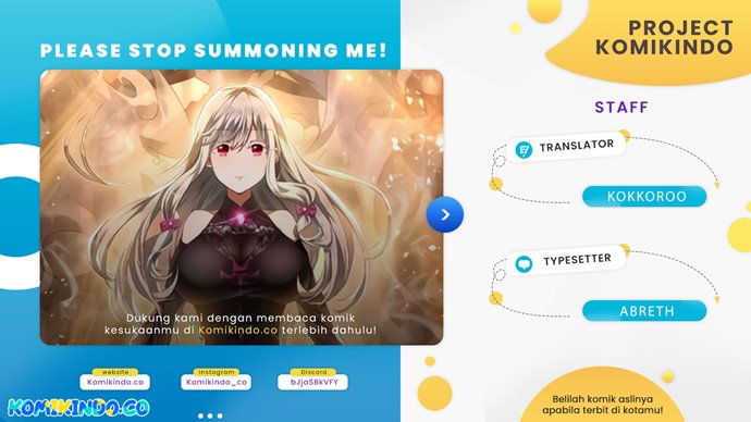 Please Stop Summoning Me! Bab 08 halaman 1