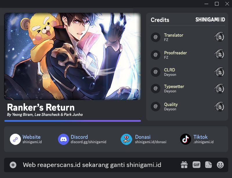 Ranker’s Return Bab 92 halaman 1
