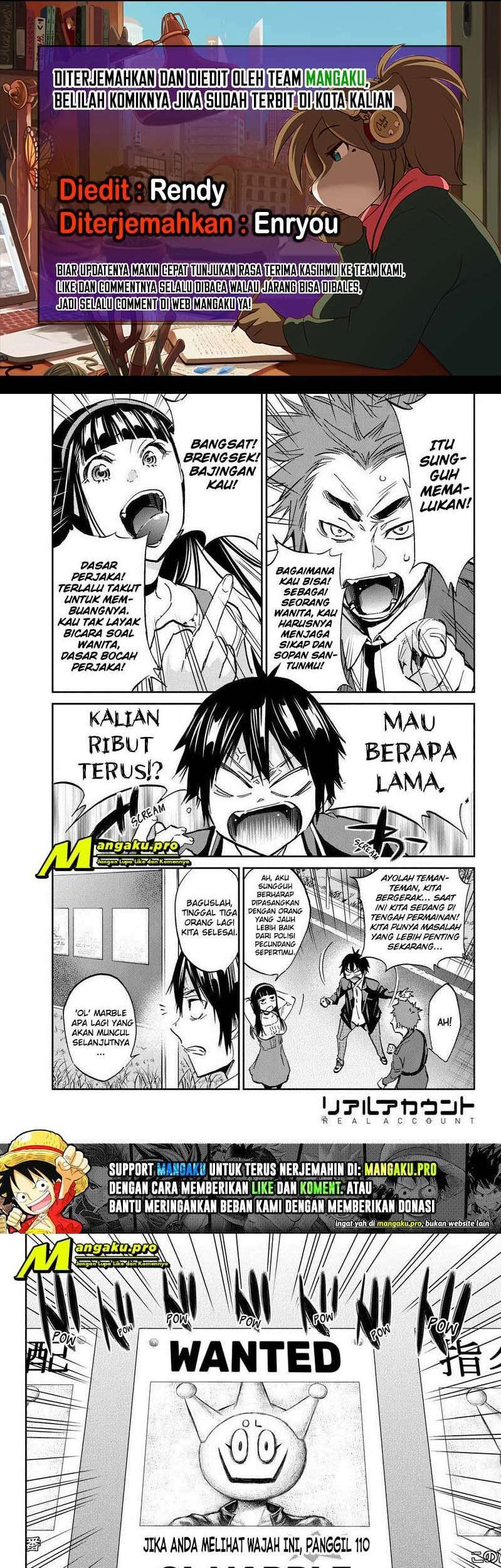 Real Account 2 chapter 80 halaman 1