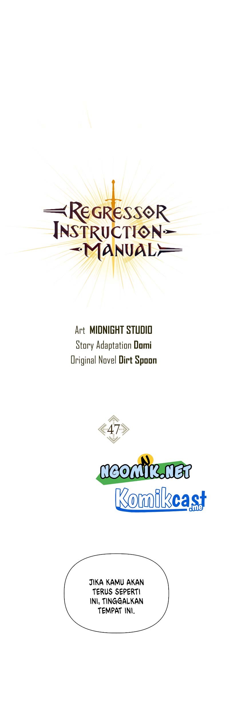 Regressor Instruction Manual Bab 47 halaman 1