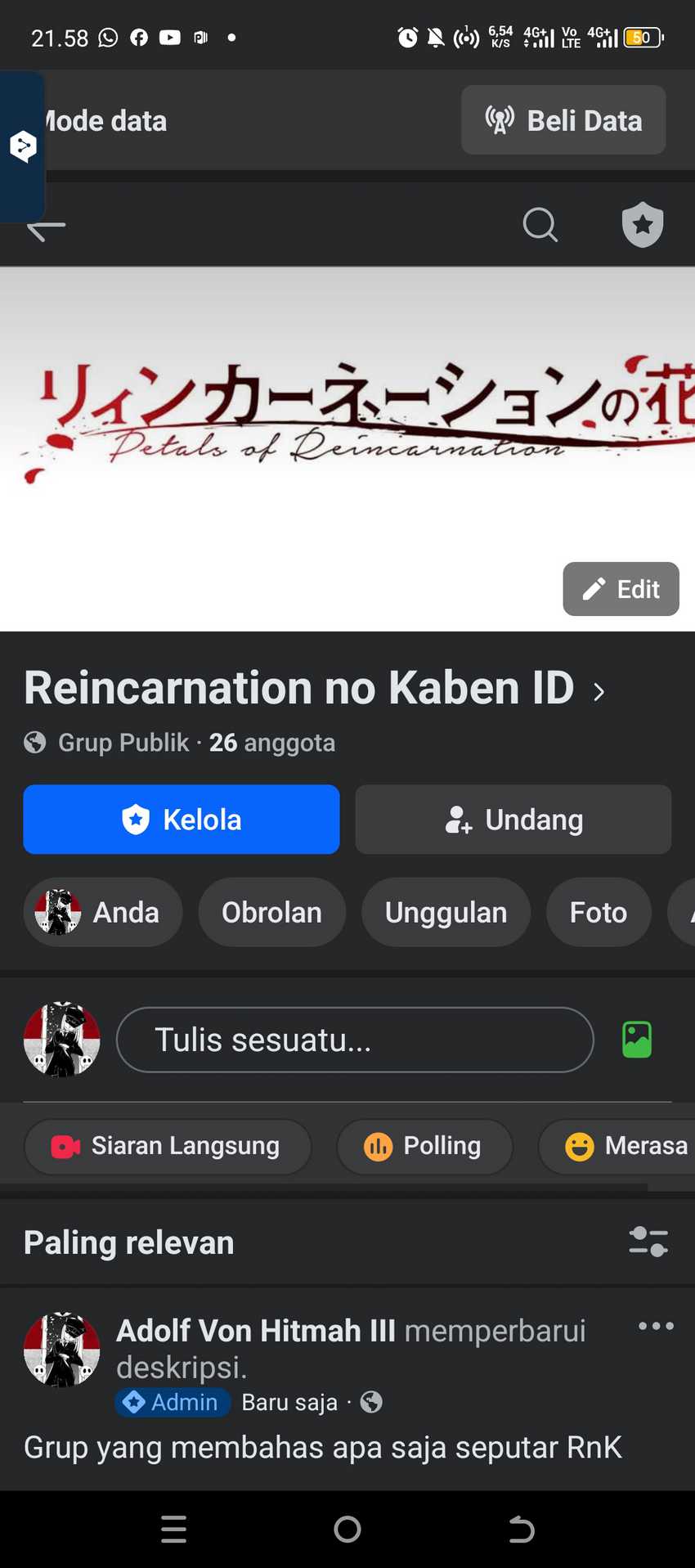 Reincarnation no Kaben Bab 57 halaman 33