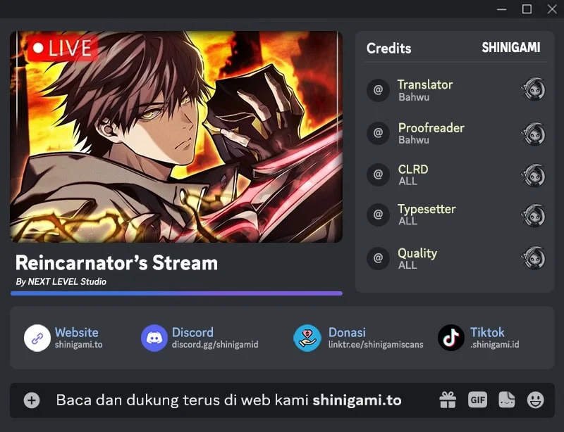 Reincarnator’s Stream Bab 22 halaman 1