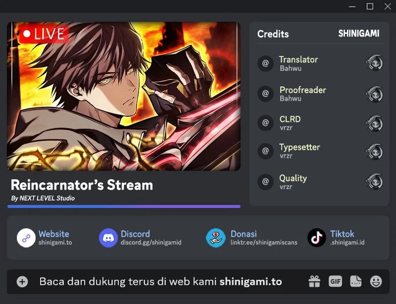 Reincarnator’s Stream Bab 32 halaman 1
